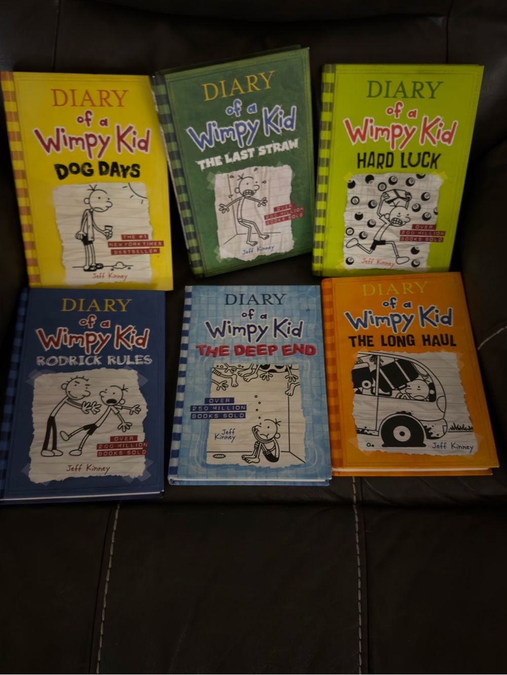 Excellent set of 6 hardcover books from the Diary of a Wimpy